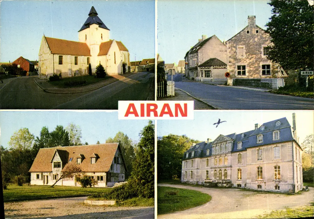 Airan — Kirche, Hauptstraße, Hütten, Schloss — Éditions de la Manche - Vorderseite