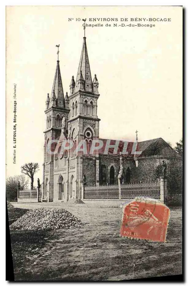 Chapelle de N.-D.-du-Bocage — Environs de Bény-Bocage — E. Lefoullon, N° 10 - Recto