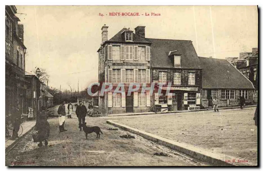 BÉNY-BOCAGE - A Praça — Editor H. Ernica, n°84 - Frente