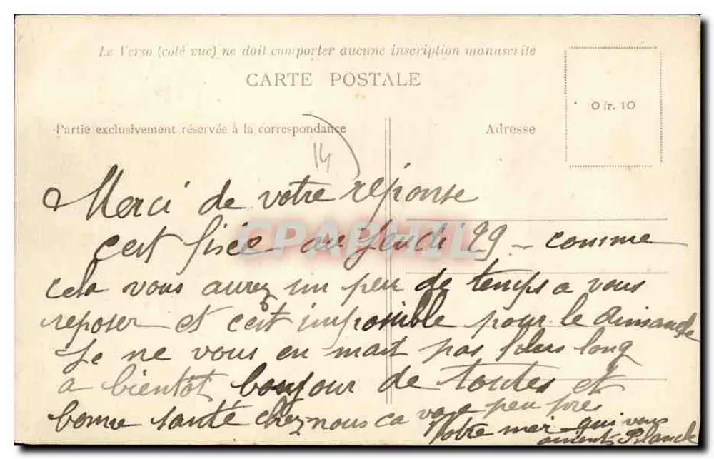 Bény-Bocage — Ansicht des Platzes und der Stationstraße — G. Beaumont - Rückseite