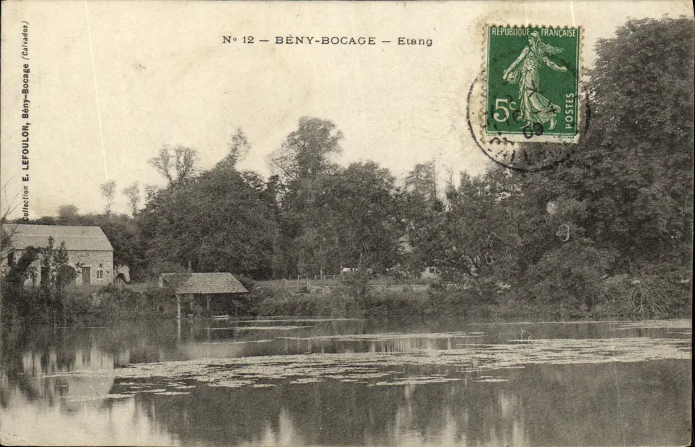 Bény-Bocage — Jezioro — E. Lefoulon, n°12 - Awers