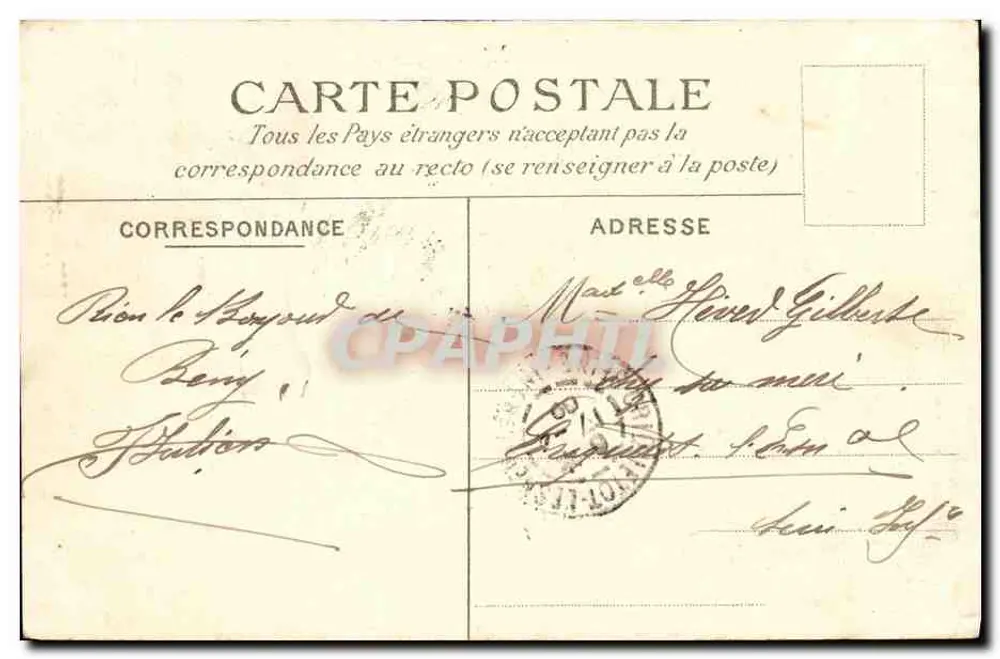 Bény-Bocage — Jezioro — E. Lefoulon, n°12 - Rewers
