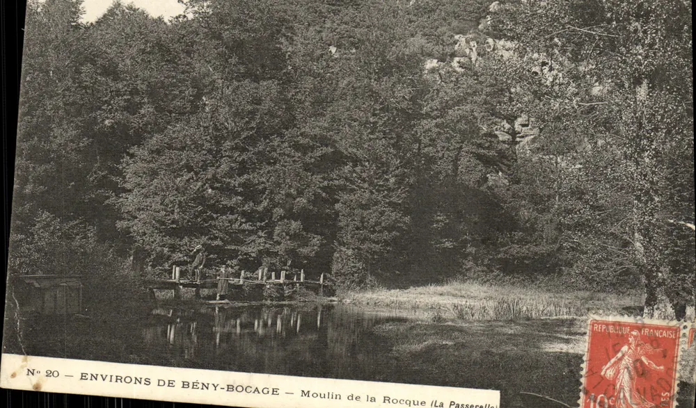Arredores de Bény-Bocage — Moinho da Rocque (La Passerelle) — N° 20 - Frente