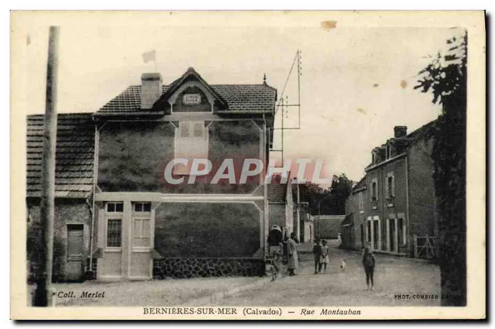 Bernières-sur-Mer (Calvados) — Rue Montauban — Fot. Combier - Vorderseite