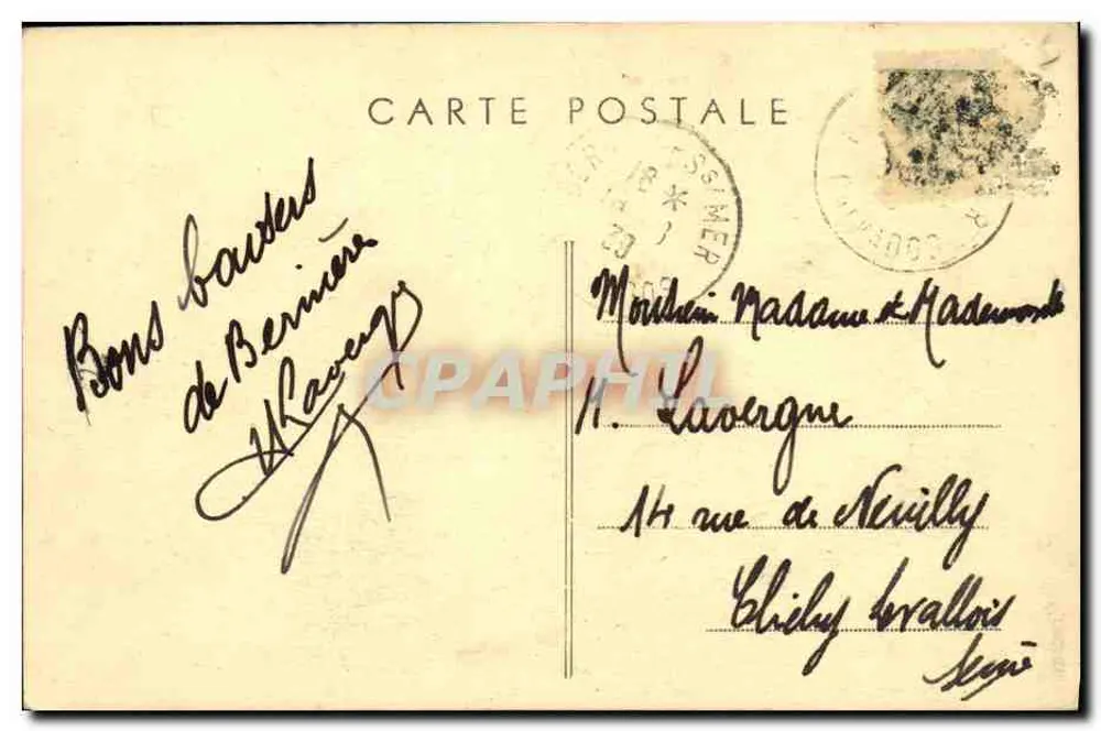 Bernières-sur-Mer (Calvados) — A Praia — Lado Leste — Combier Imp. Macon - Verso