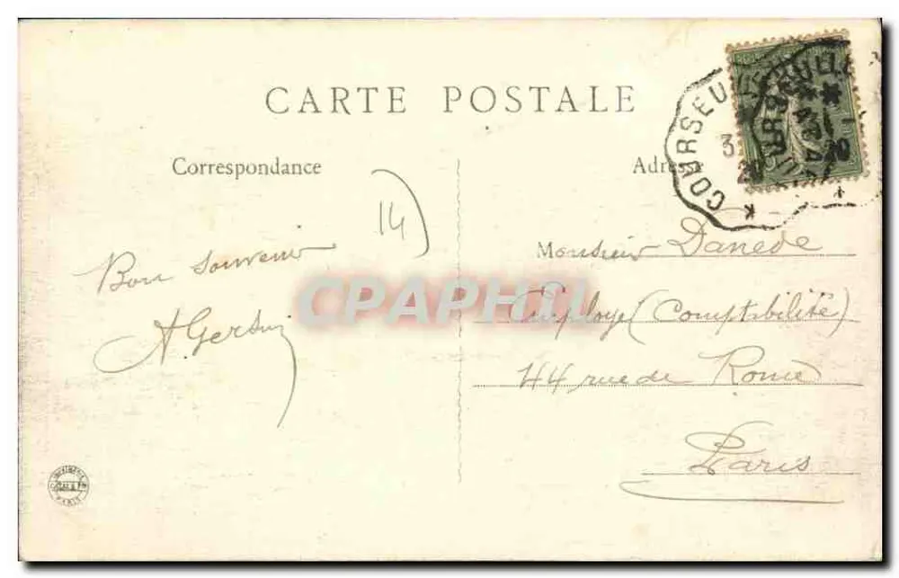 Bernières-sur-Mer — O Manoir — B.F., Paris - Verso