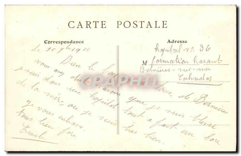 Bernières-sur-Mer (Calvados) — La Cassine — B.F., Paris - Verso