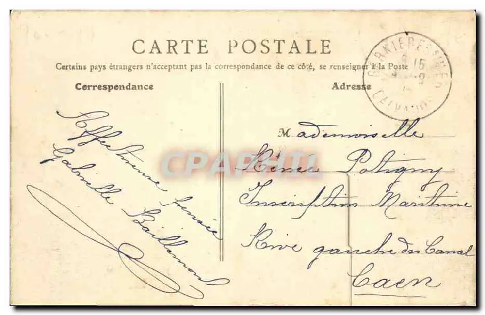 Bernières-sur-Mer (Calvados) - Straße der Station - Übergang - Rückseite