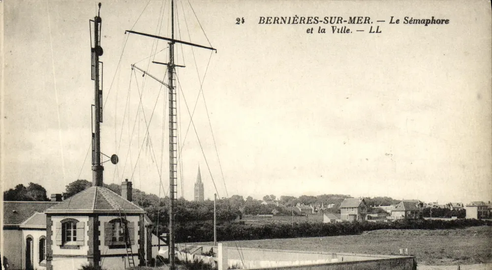 Bernières-sur-Mer — Der Semaphor und die Stadt — LL - Vorderseite