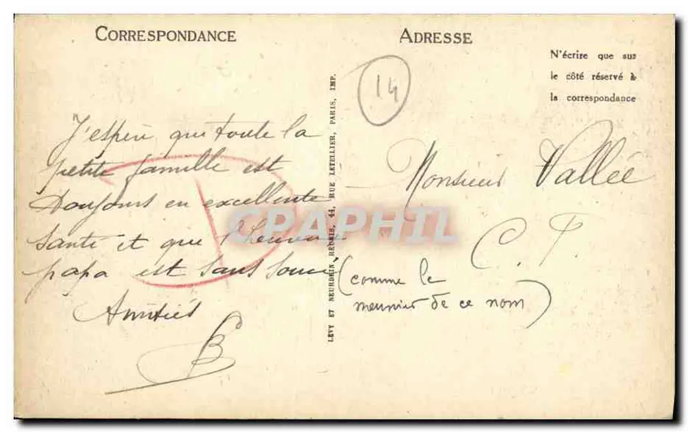 Bernières-sur-Mer — Der Semaphor und die Stadt — LL - Rückseite