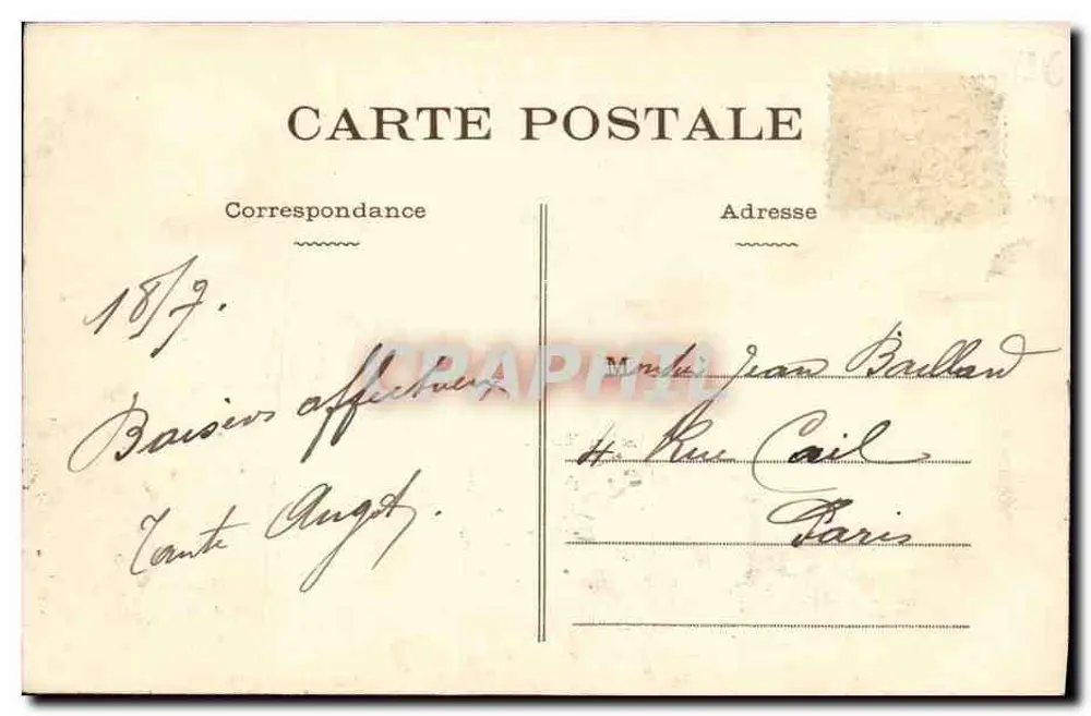 Bernières-sur-Mer — Le Café Dupont — éditeur G. Cognacq & L. Béchard - Verso