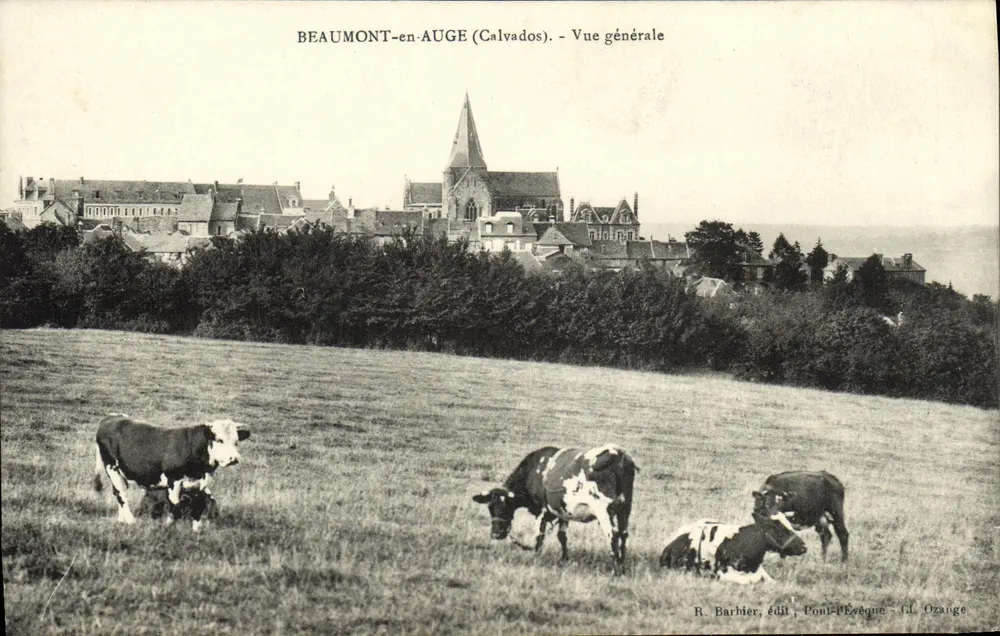 Beaumont-en-Auge (Calvados) - Vista geral — R. Barbier, editor, Pont-l'Évêque - G.L. Ozange - Frente
