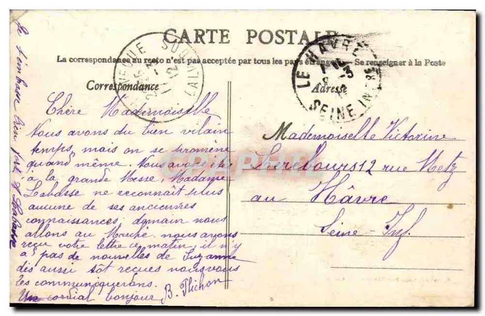 Beaumont-en-Auge — La Place du Marché — R. Barbier, édit. Pont-l'Évêque — Cl. Ozange - Rückseite
