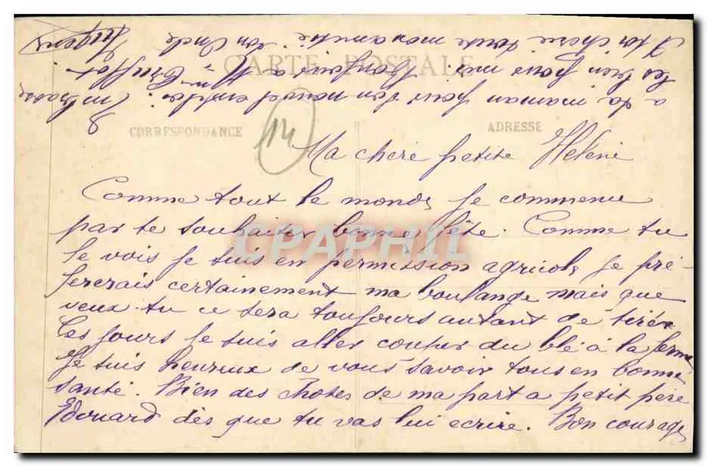 Beaumont-en-Auge (Calvados) — Uma Rua — Fillion, fot. édit., Lisieux - Verso