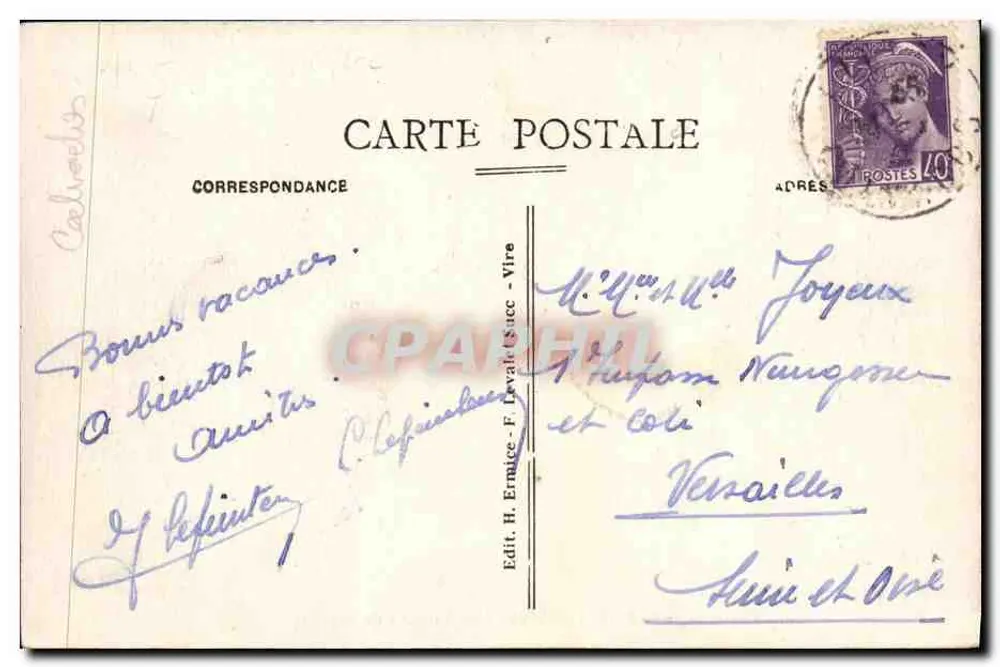 Um CARTIGNY-L'EPINAY - Das Calvary von Baynes — Coll. Ravanel - Rückseite