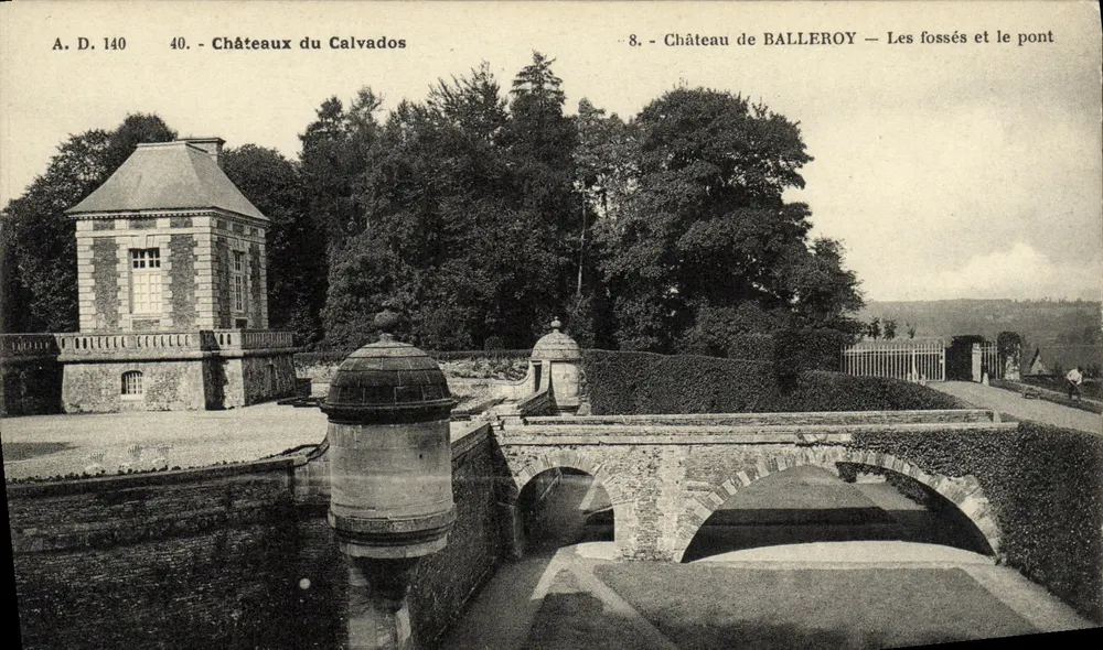 Schloss BALLERROY — Die Gräben und die Brücke — Schlösser des Calvados, Verlag A. Dubaug - Vorderseite