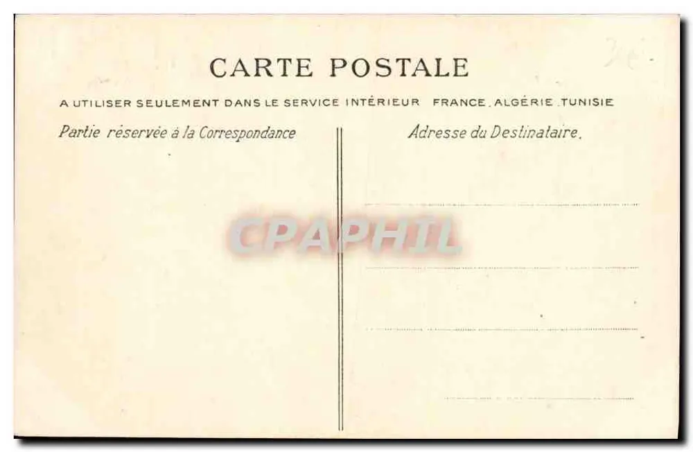CAEN — Castelo de Balleroy — A Bilhete postal antigo - Verso