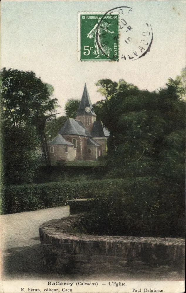 Balleroy (Calvados) — A Igreja — E. Féron, editor, Caen - Frente