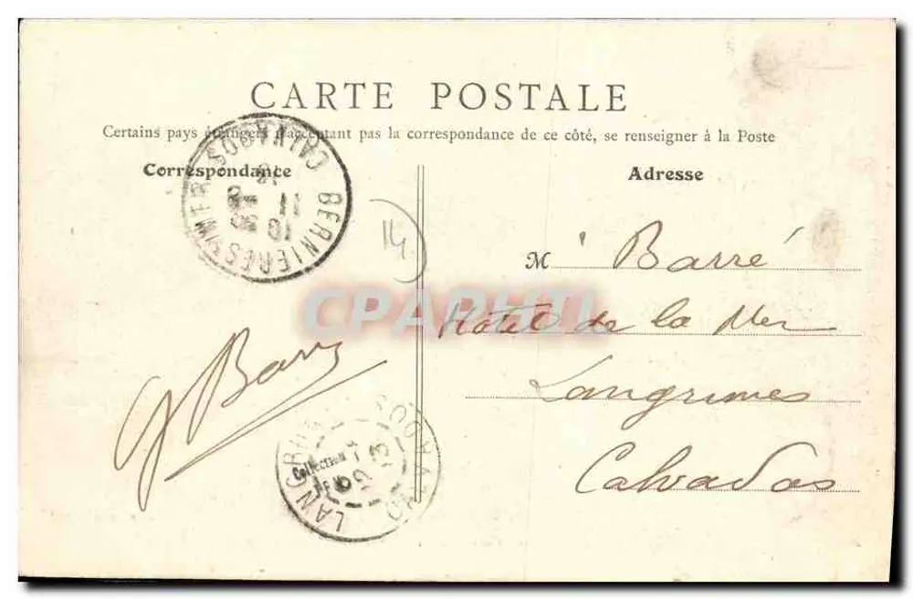 Bernières-sur-Mer (Calvados) — Das Schloss — La Grande Pelouse — B.F., Paris - Rückseite