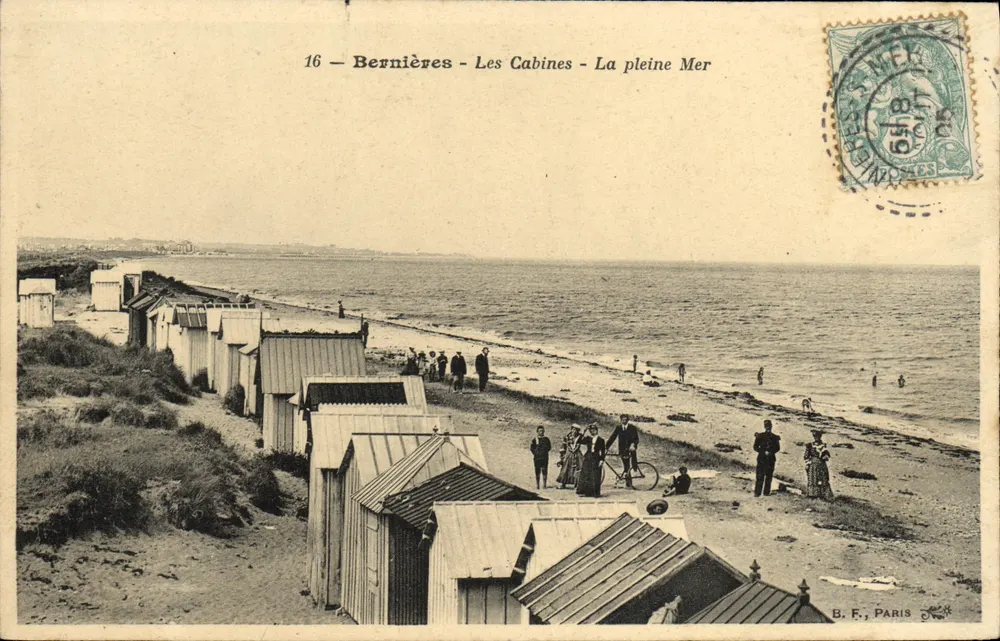Bernières - As Cabines - O Mar Aberto — B.F., Paris, n°16 - Frente