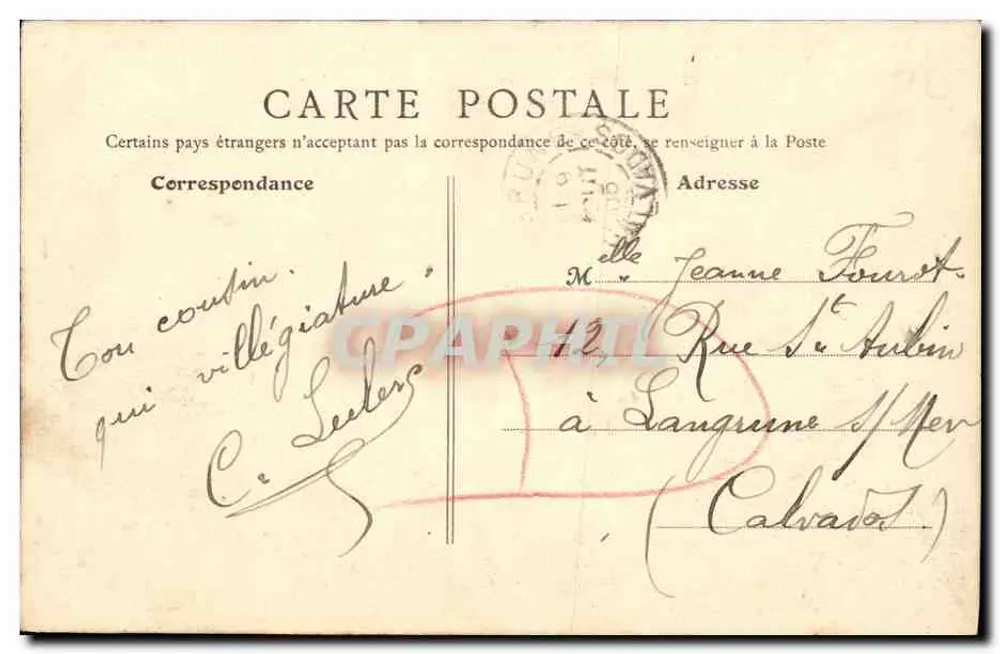 Bernières - As Cabines - O Mar Aberto — B.F., Paris, n°16 - Verso