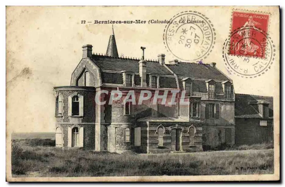 Bernières-sur-Mer (Calvados) — La Cassine — éditeur D. F. Paris - Frente