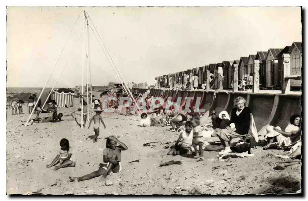 Bernières-sur-Mer — Die Strand und die Kabinen — Ausgabe Véritableaux - Vorderseite