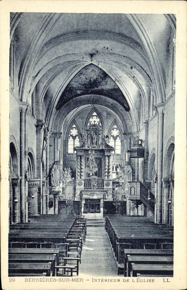 Bernières-sur-Mer — Innenansicht der Kirche — LL, n°29 - Vorderseite