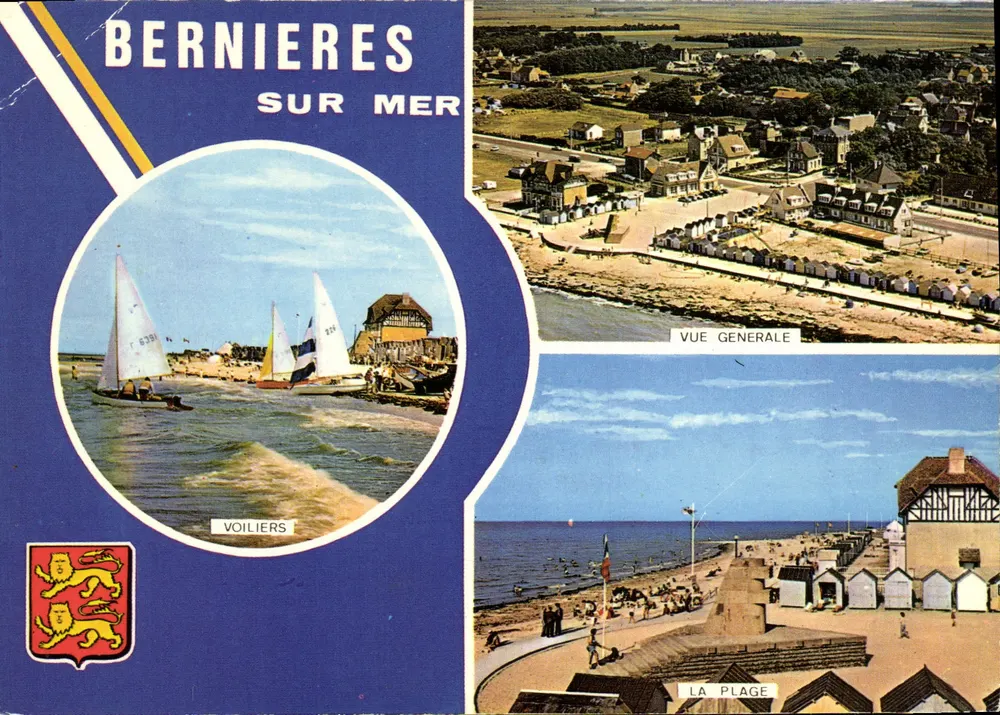 Bernières-sur-Mer — vue générale, voiliers, la plage — éditeur ARTAUD PIERRES, Nantes - Vorderseite
