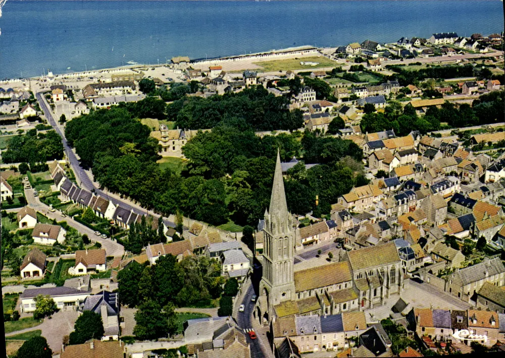 Bernières-sur-Mer (Calvados) — Visão aérea — Impressora Combier - Frente