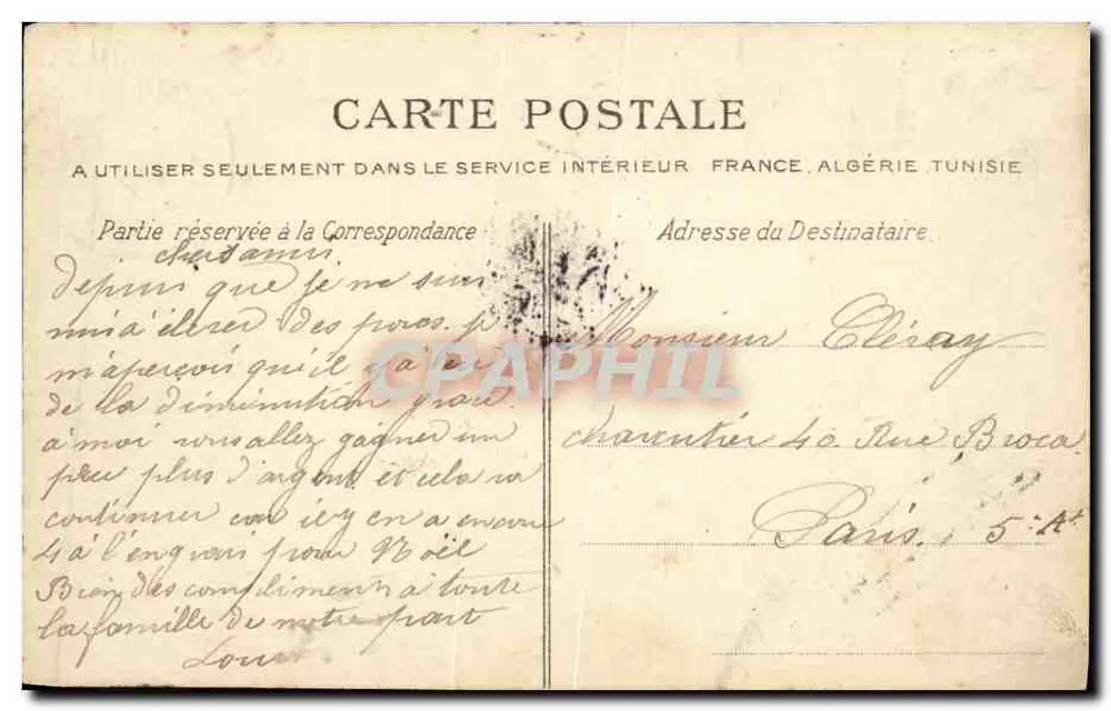 Beuzeval-Houlgate — Die Villas der Rue des Bains — Die C.P.A. - Rückseite