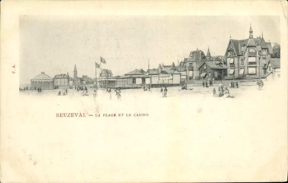 Beuzeval — La plage et le casino — F.A. éditeur - Awers
