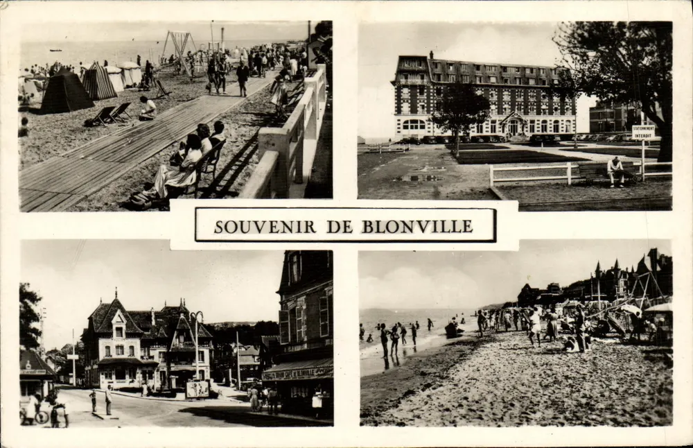 Blonville-sur-Mer — Lembrança de Blonville — editor 'Real Photo' n°71 - Frente