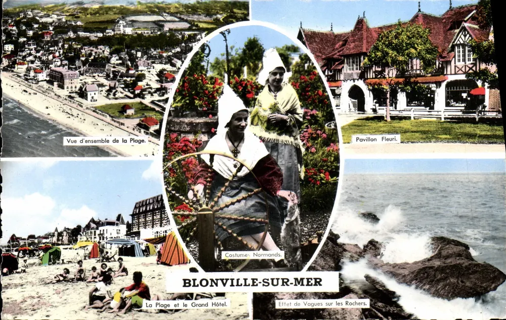 Blonville-sur-Mer — Overzicht van de strand, Pavillon Fleuri, Normandse kleding, Grand Hôtel — Uitgave Gaby - Voorkant