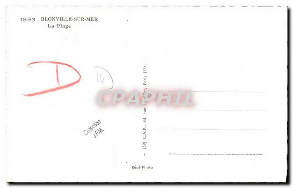 Blonville-sur-Mer — A Praia — Réal-Photo - Verso