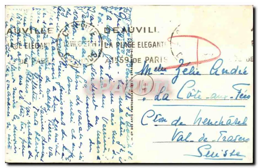 Blonville-sur-Mer — O Caminho das Planchas — A Normandia Pitoresca, n°45 - Verso
