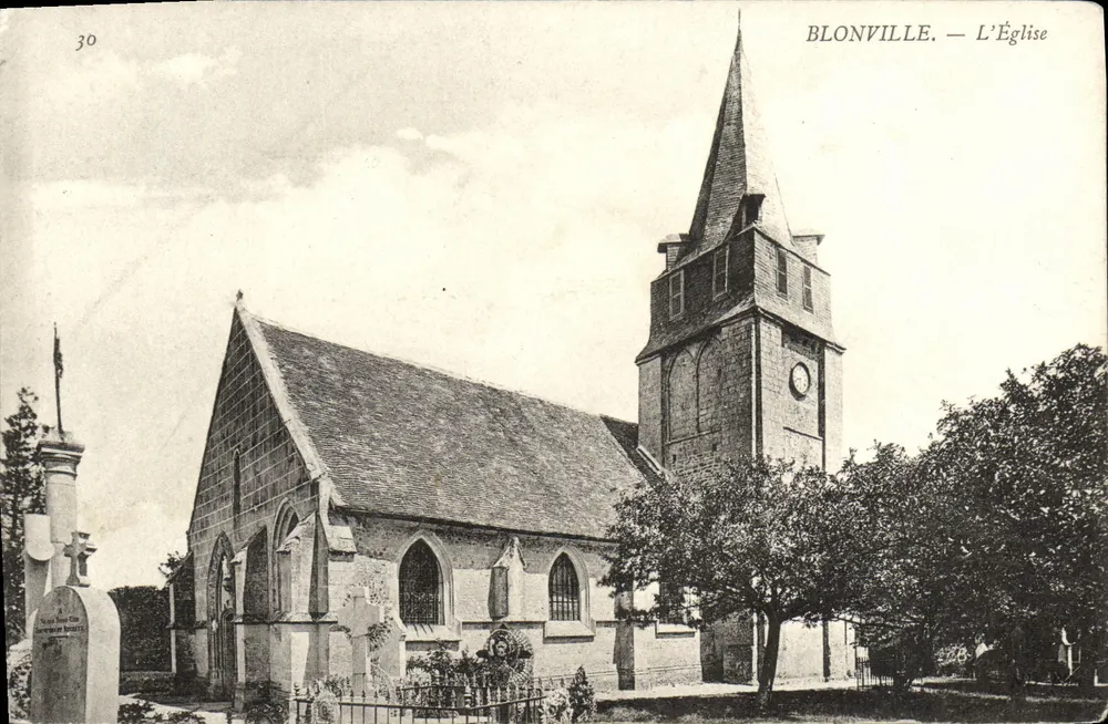 Blonville — A Igreja — Editor anônimo, n° 30 - Frente