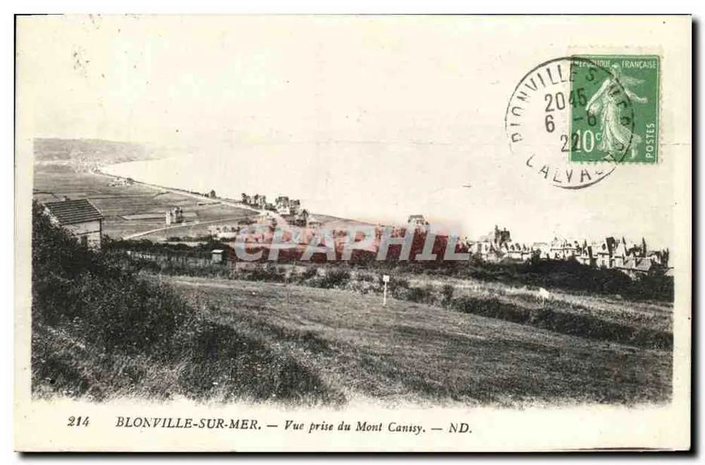 Blonville-sur-Mer — Ansicht vom Mont Canssy — ND. — Verlag ND, Nr. 214 - Vorderseite