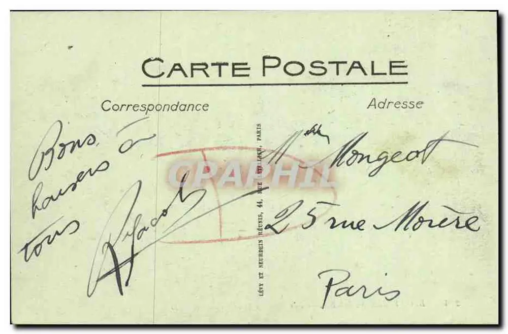 Blonville-sur-Mer — Ansicht vom Mont Canssy — ND. — Verlag ND, Nr. 214 - Rückseite