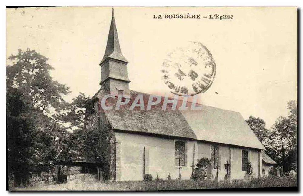 La Boissière — A Igreja — Fototipo Dessix, Paris - Frente