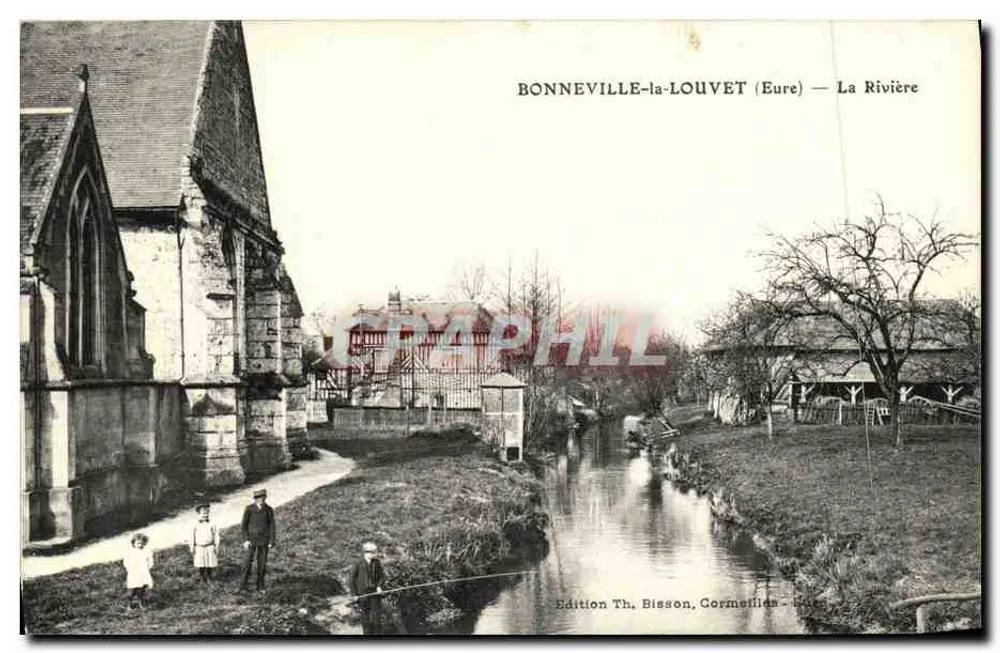 BONNEVILLE-la-LOUVET (Eure) — Der Fluss — Edition Th. Bisson, Cormeilles - Vorderseite