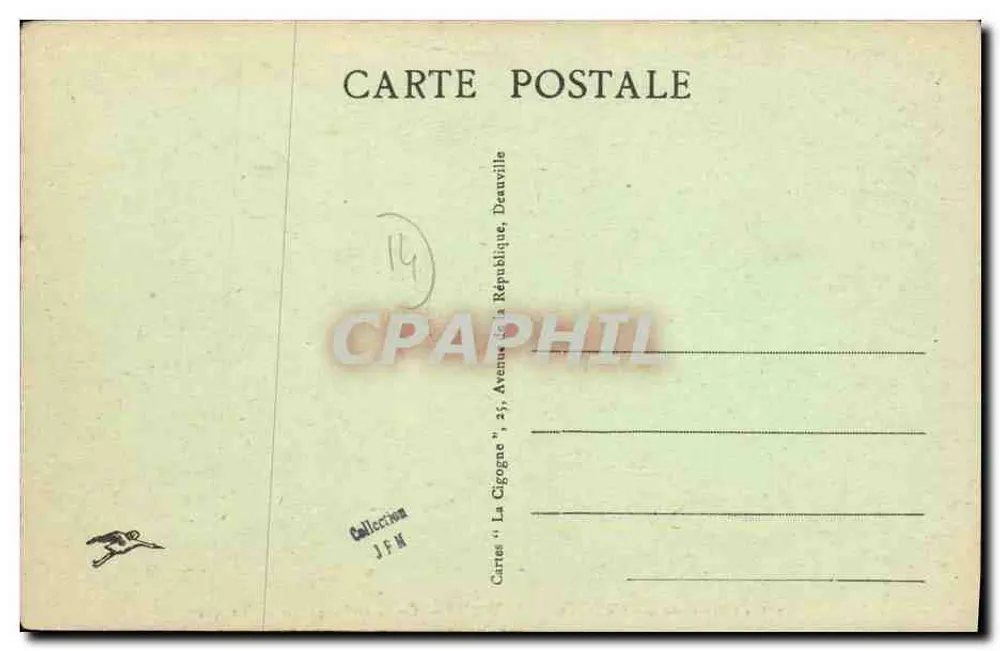 Château de BONNEVILLE-sur-TOUQUES — éditeur 'La Cigogne' n°201 - Reverso