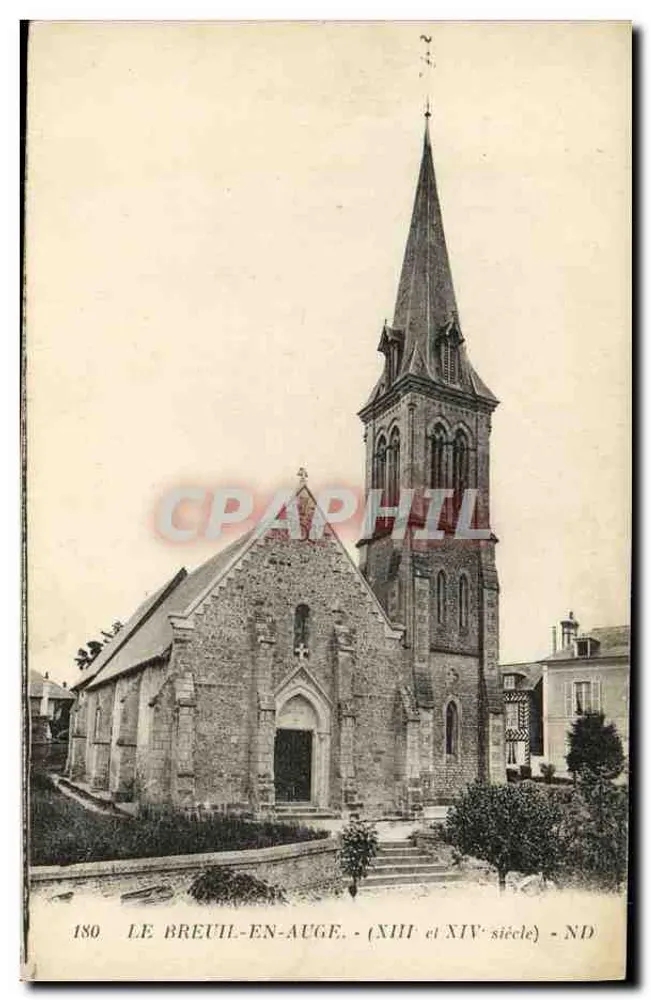 Le Breuil-en-Auge — Kirche des 13. und 14. Jahrhunderts — Verleger Lévy et Neubelin, Paris, n° 180 - Vorderseite