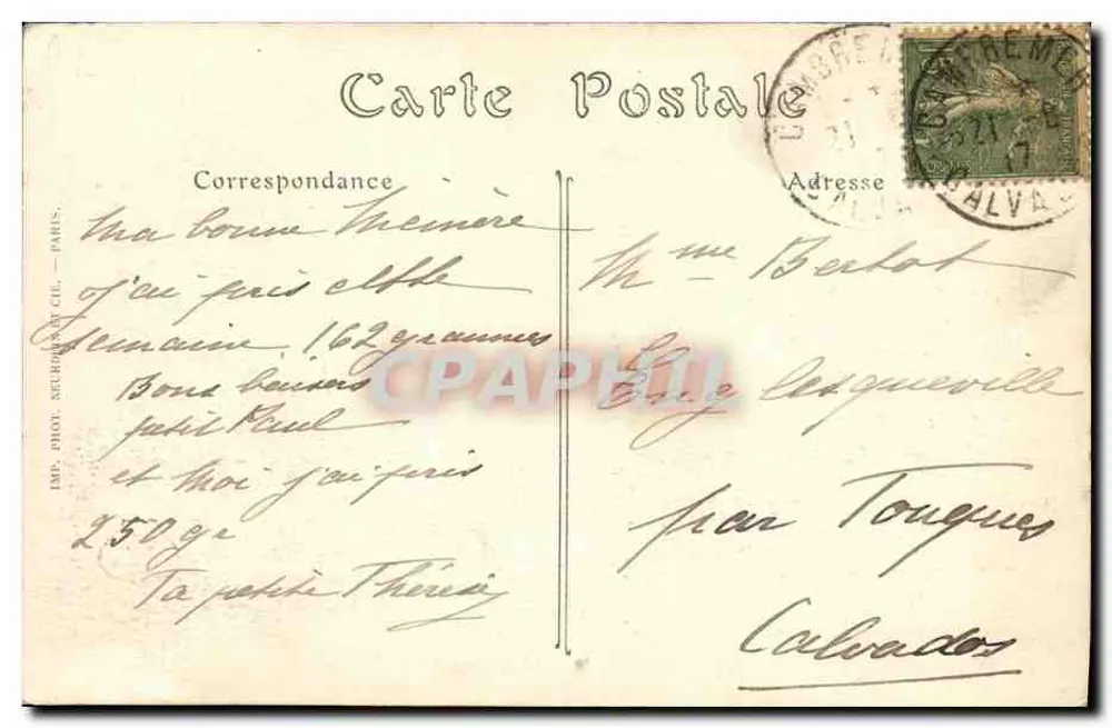 Cambremere (Calvados) — Entrée du Bourg — ND. Phot. - Verso