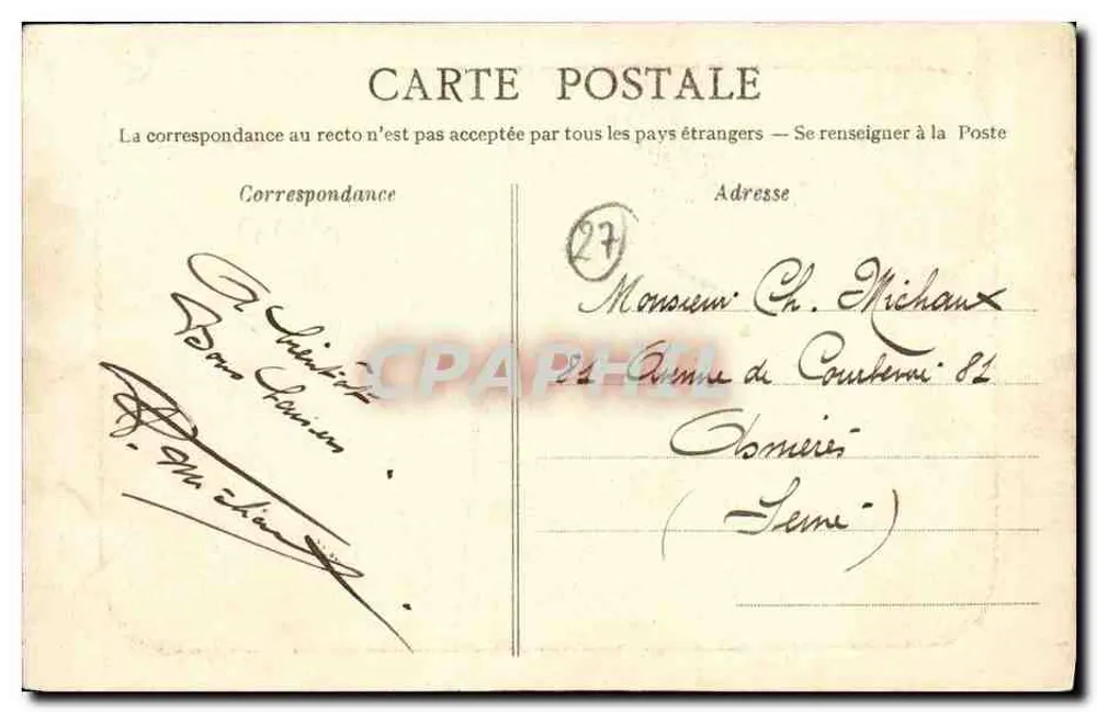 Caumont, cerca de Harcourt, Calvados — Las orillas del Orne — A.D. - Reverso