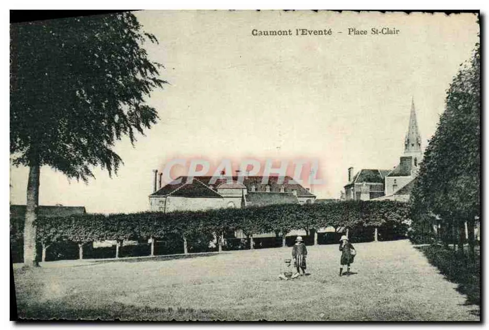 Caumont l'Eventé - Praça St-Clair — editor J.F. Thiria & Cie, Toulouse - Frente