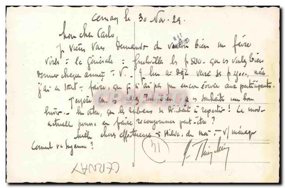 Villa em Cernay — vista da fachada — Graphiphil - Verso