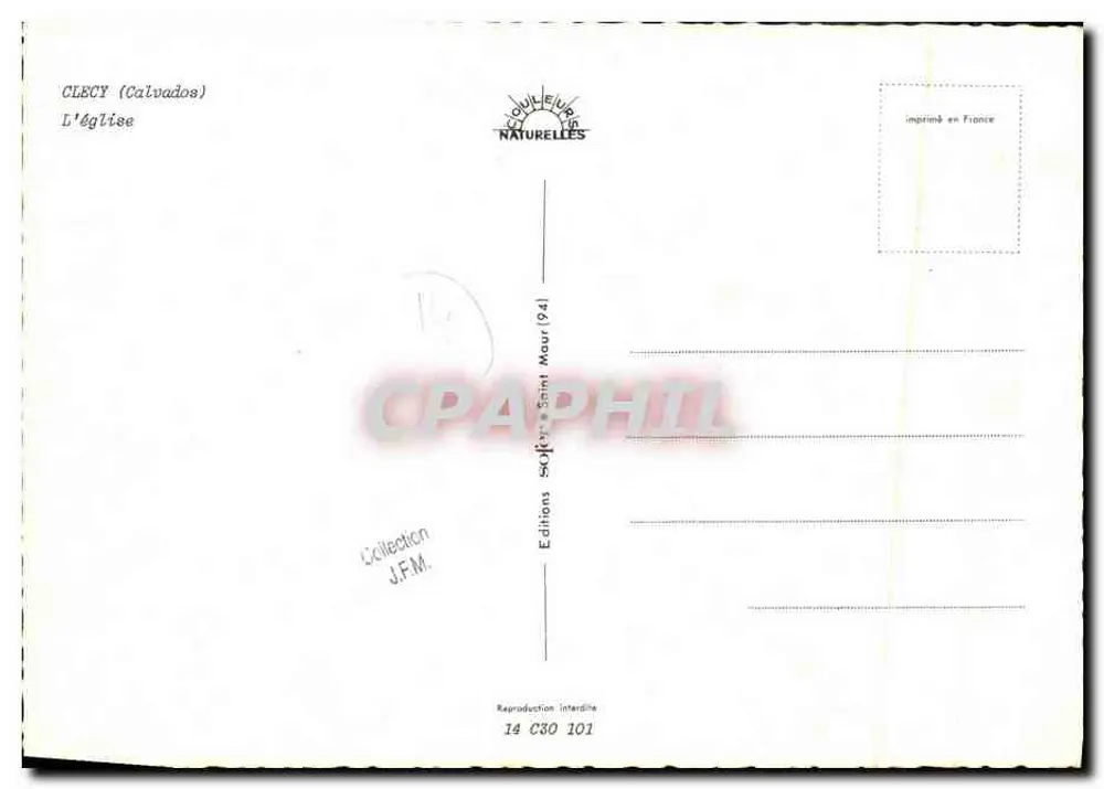 Clecy (Calvados) — A Igreja — Éditions Saint Maur (04) - Verso