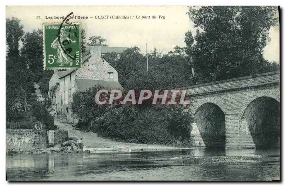 Die Ufer der Orne — CLÉCY (Calvados) : Die Brücke des Vey - Vorderseite