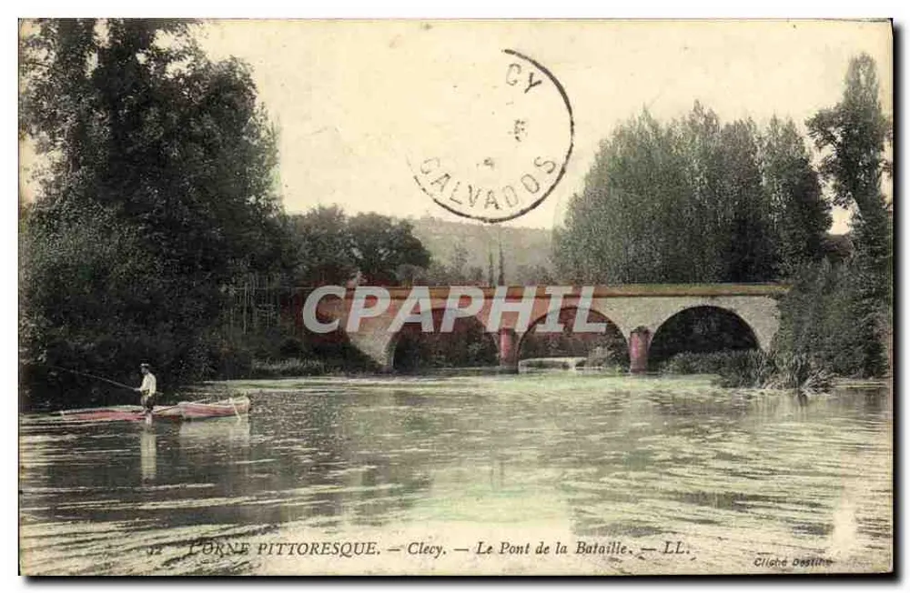 Clecy — Die Schlachttbrücke — LL. — Cliché Destine - Vorderseite